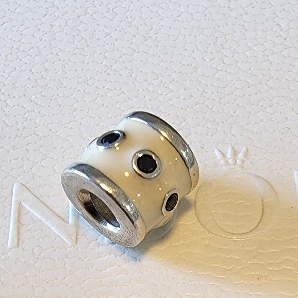 Pandora White Promise with Zirconia Charm